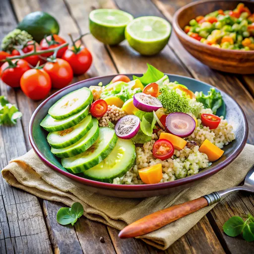 Avokado ve Tahıllı Kinoa Salatası